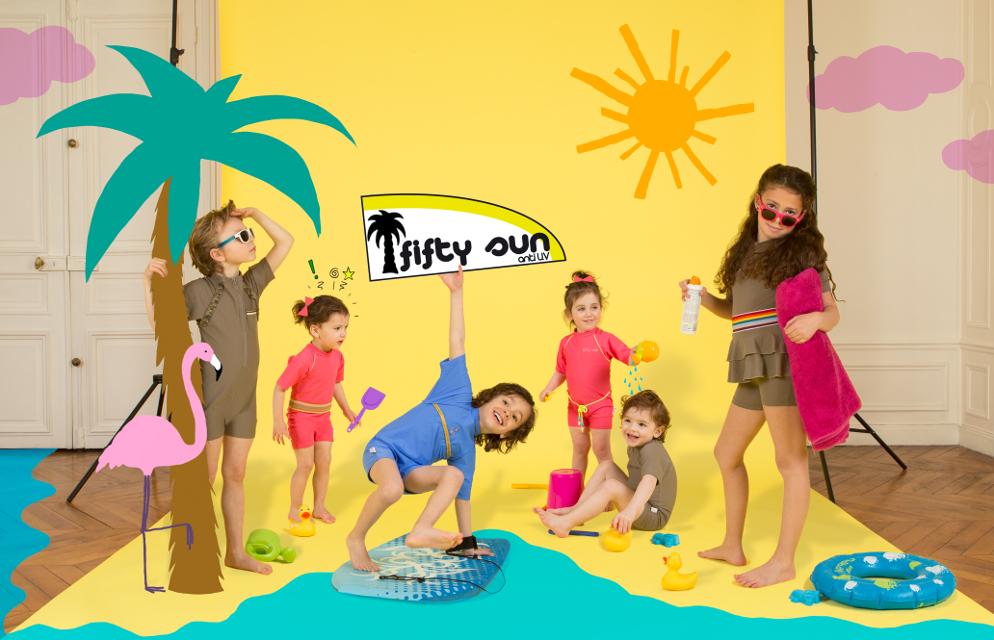 photo article Fifty Sun, la nouvelle marque de maillots de bain anti-UV créé par Elsa Fayer